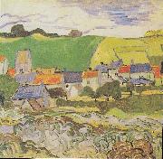 View of Auvers, Vincent Van Gogh
